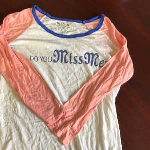 Miss Me quarter length shirt